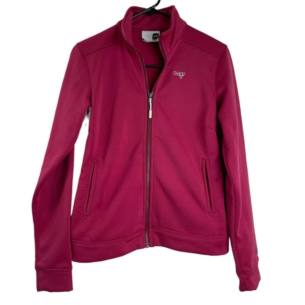 Orage Women's Soft Shell Full Zip Jacket S Small Raspberry Outdoors Ski Hiking